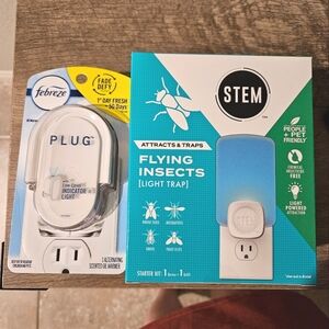 Stem flying insects mosquito light trap and febreeze plug in